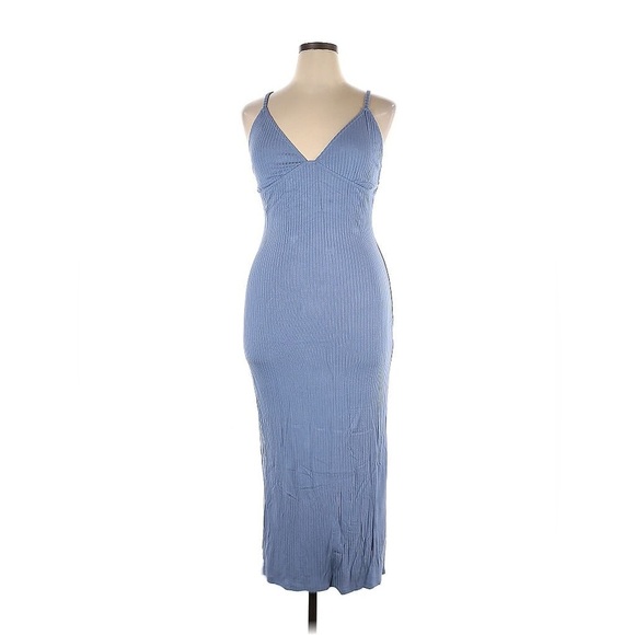 Reformation Women’s Brant Midi Dress in Viola Blue- Size XL - Picture 1 of 8